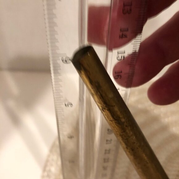 Vintage Brass Decorative Watering Can With Embossed Colonial Scene Design - Picture 12 of 14